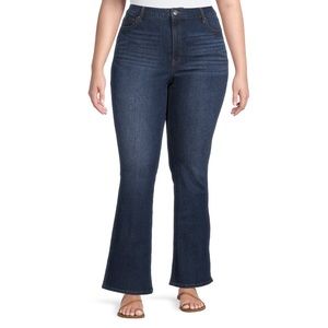 Terra & Sky mid-rise dark wash bootcut jeans 18W, NWT